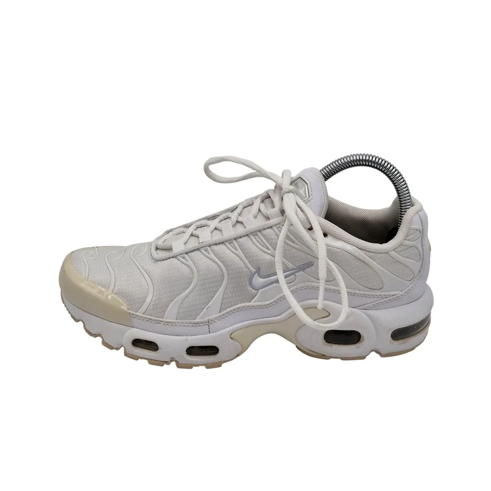 Nike Air Max Plus Shoes Youth Size 6.5Y‎ White Tn Running Sneakers CW7044-100
